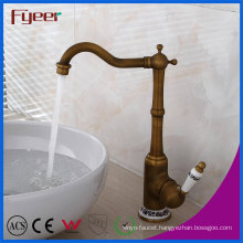 New Brass Antique Basin Faucet Bathroom Counter Water Mixer Tap